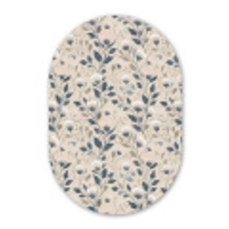 Klassiek - Botanisch - Kleurrijk Wandcirkel Ovaal Forex klein 630 -3d