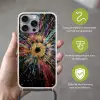 Explosie - Goud - Kleurrijk - Abstract Hoesje iPhone 16 Pro Max met koord klein -sfeer2_NL