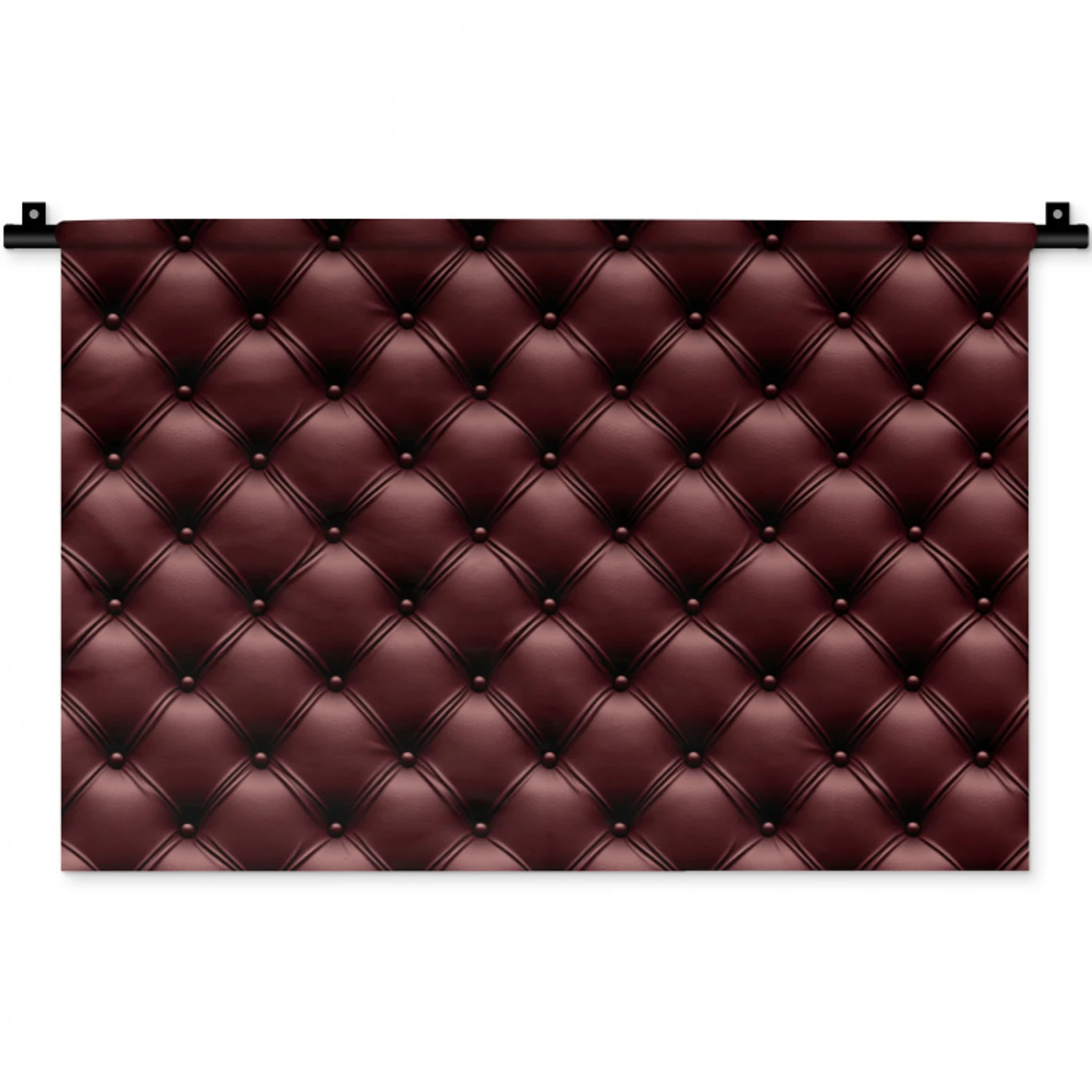 Leer - Patroon - Bordeaux Wandkleed katoen klein 269 -zz3d