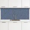 Japans - Blauw - Wit - Patronen keuken achterwand 2 middel 871 -3d
