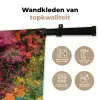 Bloemen - Deur - Roze Wandkleed katoen klein -sfeer2