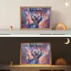 Koala - Dier - Zonnebril - Wolken Light Box met batterij (Wandlamp kind) middel -sfeer3_kind