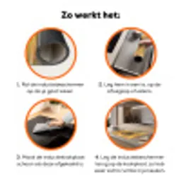 IJsvogel - Tak - Water - Kleurrijk - Levendig Inductie beschermer vinyl 3mm klein -zzzzzzz-td-werking