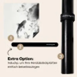 Lotusbloemen - Vissen - Bladeren - Zwart Inductie beschermer vinyl 3mm middel -zzzzzzz-induclip_DE