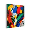 Abstract - Planten - Vormen - Kleurrijk aluminium wit klein -3d