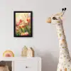 Tulpen - Sprookjesachtig - Kleurrijk fotolijst zwart zonder passe partout klein -usfeer4_kinderkamer