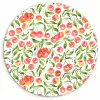 Patroon - Kersen - Wit Wandcirkel kunststof plaat 5mm dik klein 188 -3d