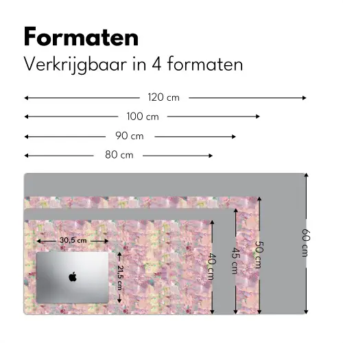 Multi - Zacht - Verf Muismat XXL klein 681 -sfeer5