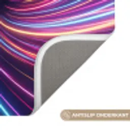 Abstract - Swirl - Futuristic - Neon Badmat klein -USP_AntislipNL