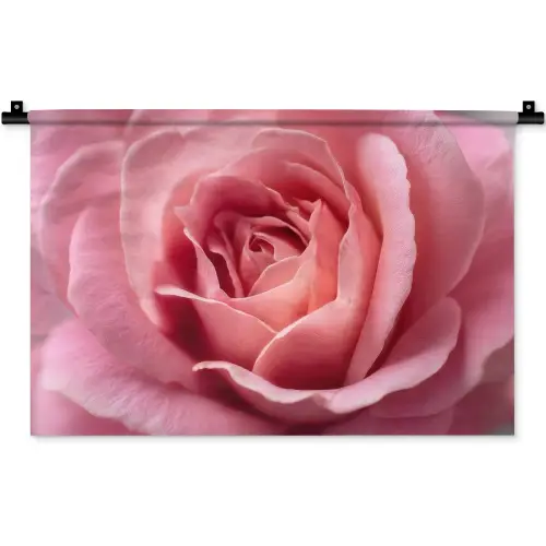 Roze - Roos - Romantisch Wandkleed katoen klein -zz3d