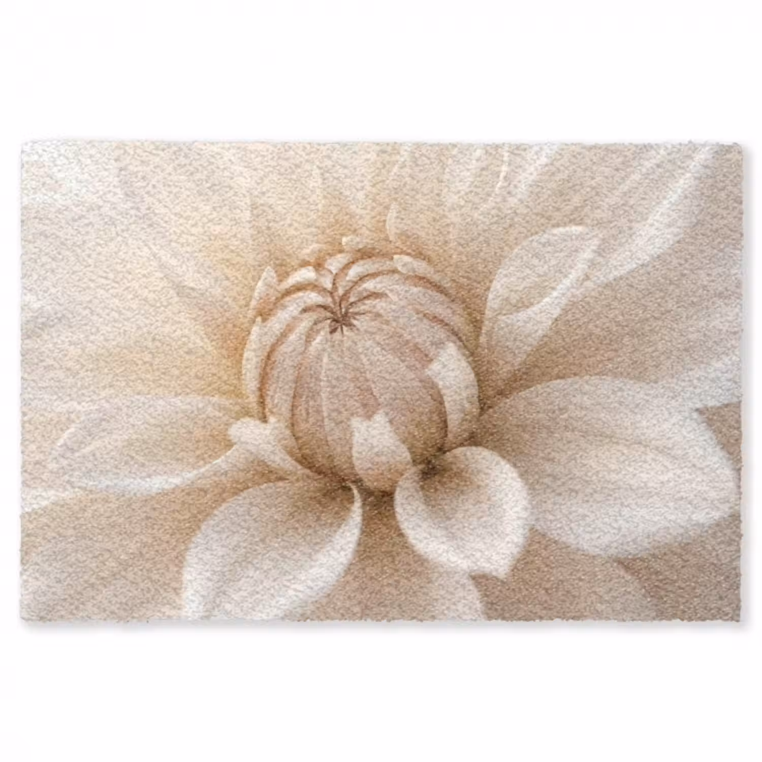 Teppich - Blume - Dahlie - Weiß