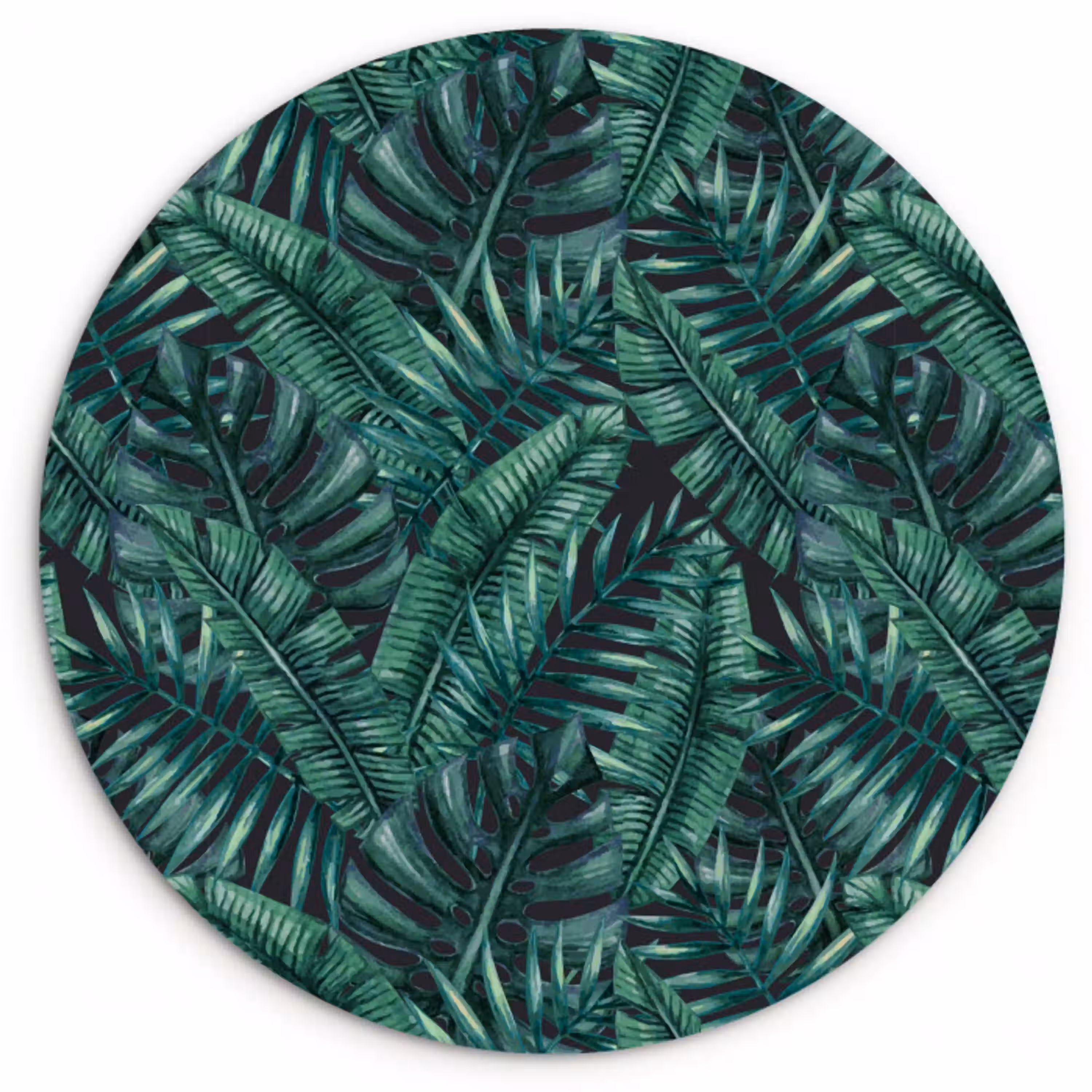 Jungle - Beplanting - Overlapping - Afsnijding Wandcirkel kunststof plaat 5mm dik klein 188 -3d