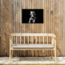 Vrouw - Cocktail - Chic Tuinposter op houten frame 2 cm dik klein -sfeer4