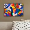 Vormen - Abstract - Stippels - Blauw canvas 2cm klein -sfeer3