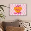 Valentijn - Love - Roze - Oranje canvas 2cm klein -sfeer1