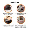 Zee - Roze - Cactus Inductie beschermer vinyl 3mm klein -zzzzzzz-td-werking