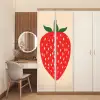 Aardbei - Rood - Modern - Boho deurposter klein -sfeer3