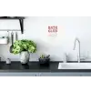 Retro - Bad - Roze Muursticker klein -keuken