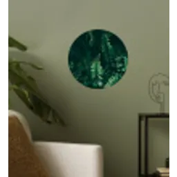 Bladeren - Jungle - Natuur - Tropisch - Planten Wandcirkel behangsticker klein -sfeer2