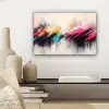 Dynamisch - Abstract - Kleurrijk - Zwart canvas 2cm klein -sfeer6