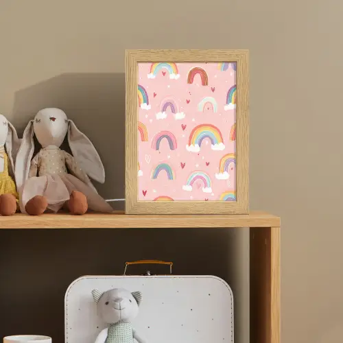 Regenboog - Patroon - Pastel Light Box met kabel klein -sfeer2_kind