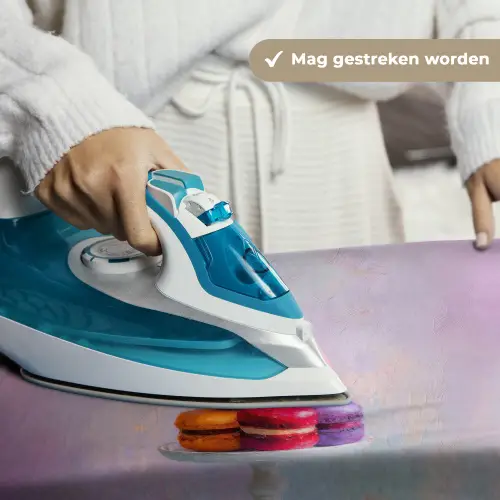 Macarons - Schaal - Pastel - Kleurrijk Wandkleed katoen klein -sfeer9
