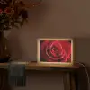 Rood - Roos - Romantisch Light Box met kabel (Tafellamp) klein -sfeer4