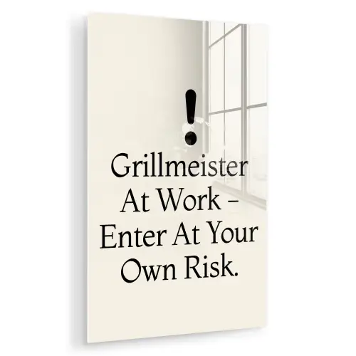 Grill - Uitroepteken - Zwart - Tekst plexiglas 5mm klein -zzzproduct_nieuw