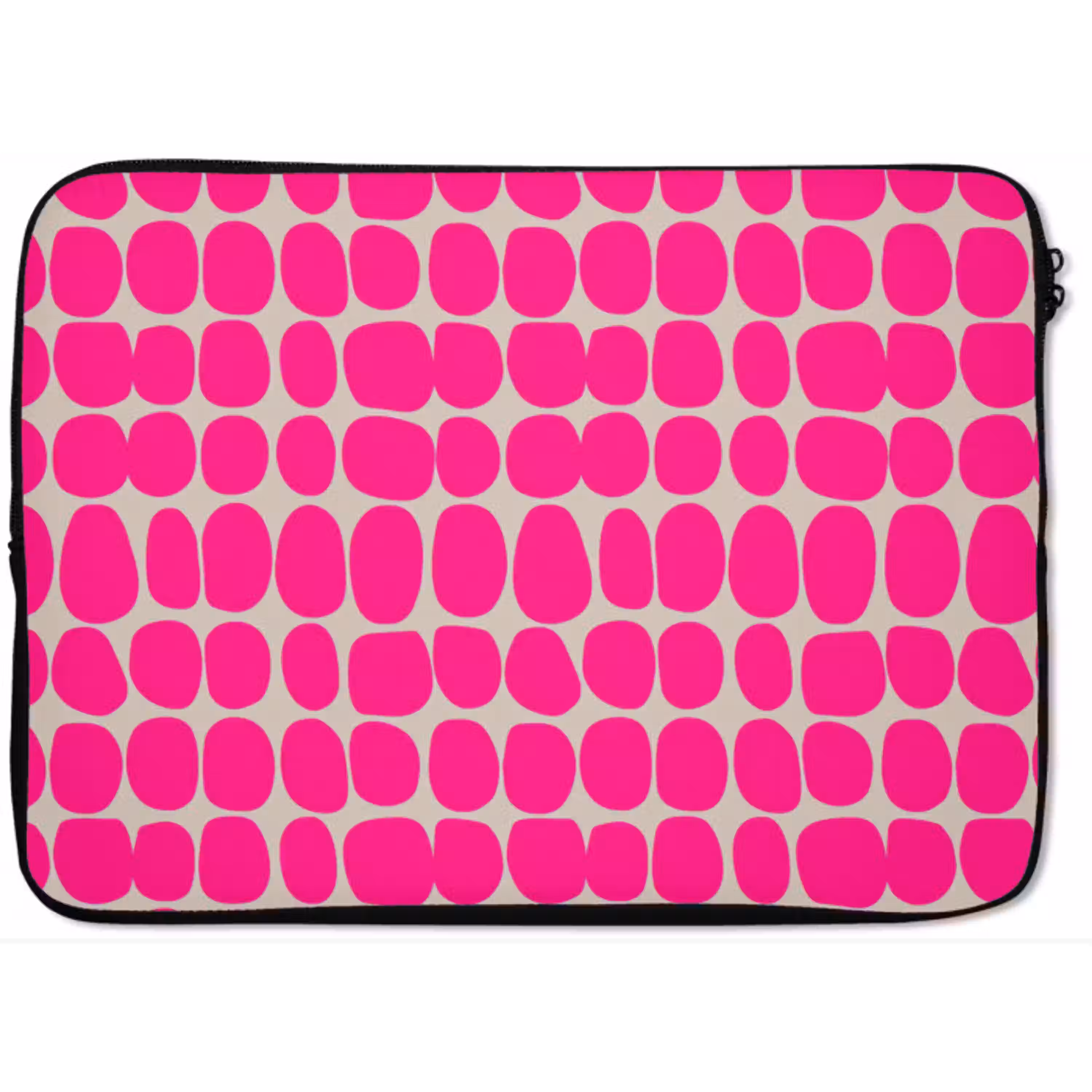 Stippen - Patroon - Roze laptophoes neopreen klein 279 -zkaufland3dotto
