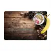 Kersthoekdecoratie - Dennenappels - Lichtjes Placemat vinyl groot -zzzproduct_Kitchenyeah-website