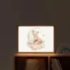 Vos - Wolken - Maan - Sterren Light Box met batterij (Wandlamp kind) middel -sfeer1_kind