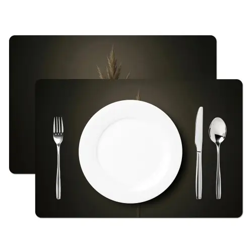 Tak - Pluimgras - Donkerbruin Placemat vinyl groot -zzsfeer2_Kitchenyeah-website