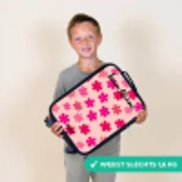 Bloemen - Patroon - Roze Kinderkoffer - Zwart klein -sfeer4_NL