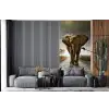 Olifant - Weg - Dieren - Zonsondergang - Landschap fotobehang vinyl groot -bank