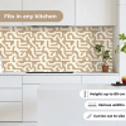 Modern - Abstract - Beige keuken achterwand 2 middel 871 -sfeer4_UK