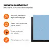 Blauw - Wit - Lijnen - Patroon Inductie beschermer vinyl 3mm klein 276 -zzzzzzz-td-ups