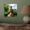 Uil - Boomstronk - Bos - Lucht aluminium wit klein -sfeer2