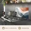 Abstract - Golven - Blauw keuken achterwand spatscherm klein -usp_NL