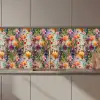 Zomers - Kleurrijk - Patroon - Bloemen keuken achterwand 2 middel 871 zz_3dshopping