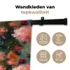 Dahlia - Bloemen - Patroon Wandkleed katoen klein 269 -sfeer2