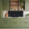 Driehoeken - Abstract - Donker keuken achterwand 2 middel 871 -sfeer3