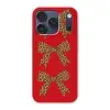 Strikken - Panterprint - Rood Telefoonhoesje iPhone 17 Pro klein -3d