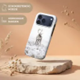 Rendier - Gewei - Sneeuw - Winter Toughcase MagSafe Apple iPhone 17 Pro Max klein -USP_RandenV_NL