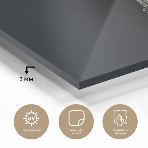 Lepel - Zilver - Metaal plexiglas 5mm klein -sfeer2