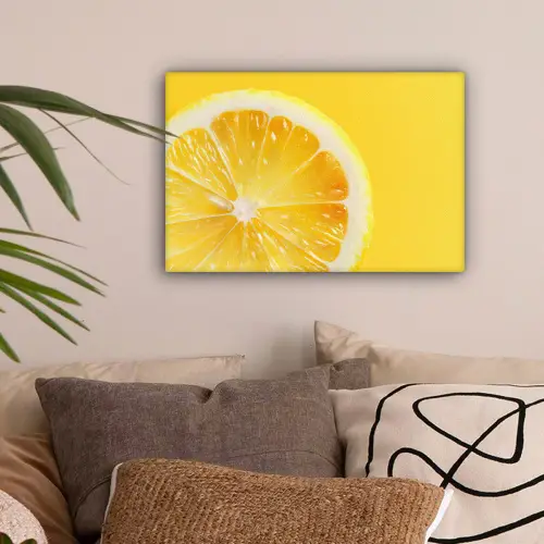 Citroen - Geel - Zonnig canvas 2cm klein -sfeer1