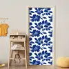 Floraal - Modern - Blauw deurposter klein 289 -sfeer4