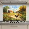 Kippen - Landelijke rust - Natuur keuken achterwand spatscherm klein -3d_website