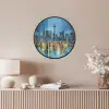 Skyline Toronto - Water - Stadslichten - Toren Fotolijst rond zonder passe partout klein -sfeer3