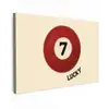 Cirkel - Zeven - Lucky - Rood canvas 2cm klein -z3d