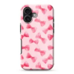 Strikken - Aquarel - Roze Toughcase MagSafe Apple iPhone 17 klein 1017 -3d